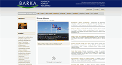 Desktop Screenshot of barka.org.pl